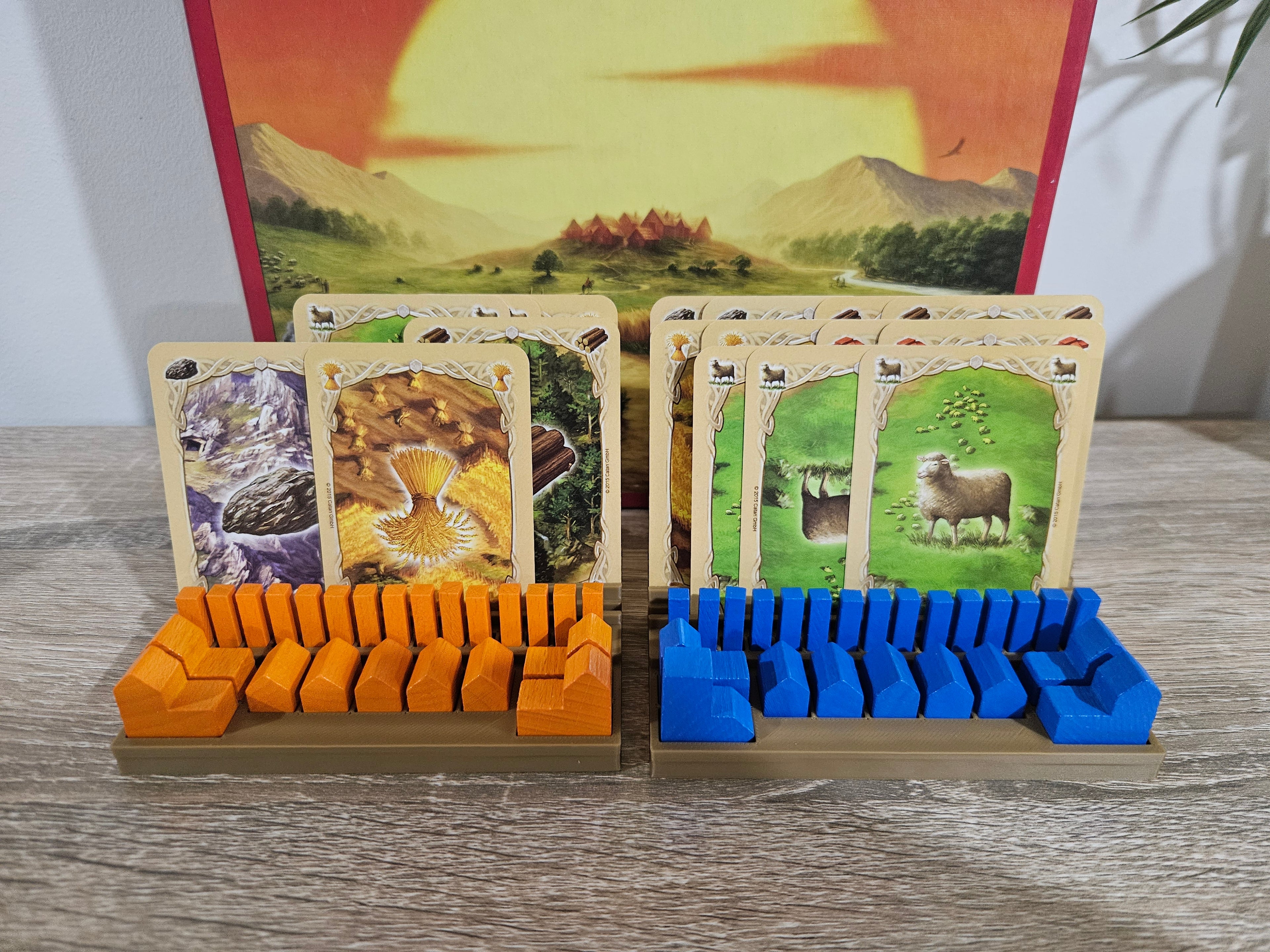 Catan Compatible Player Trays — Full Set of 4 — 5th Edition (2015–2024) ONLY