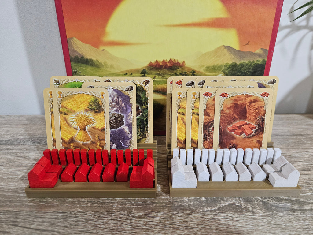 Catan Compatible Player Trays — Full Set of 4 — 5th Edition (2015–2024) ONLY