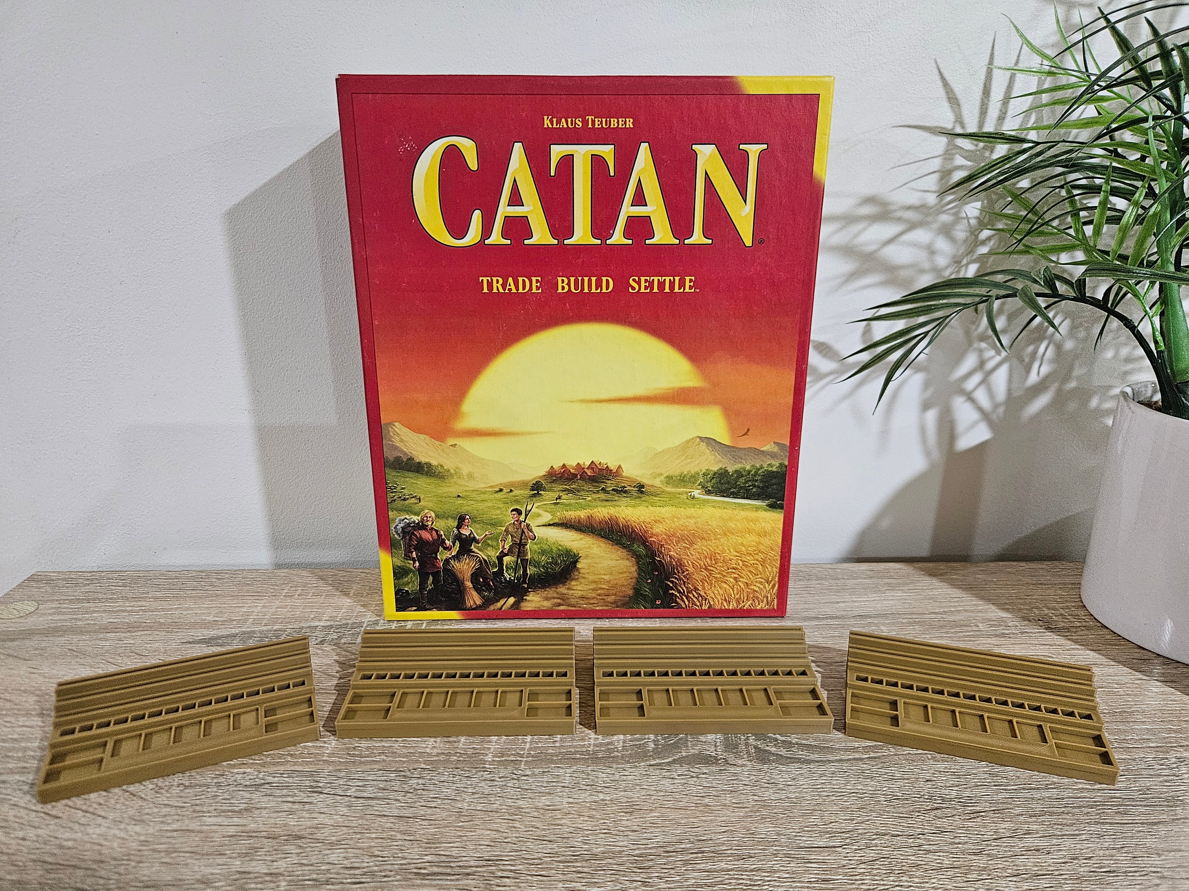 Catan Compatible Player Trays — Full Set of 4 — 5th Edition (2015–2024) ONLY